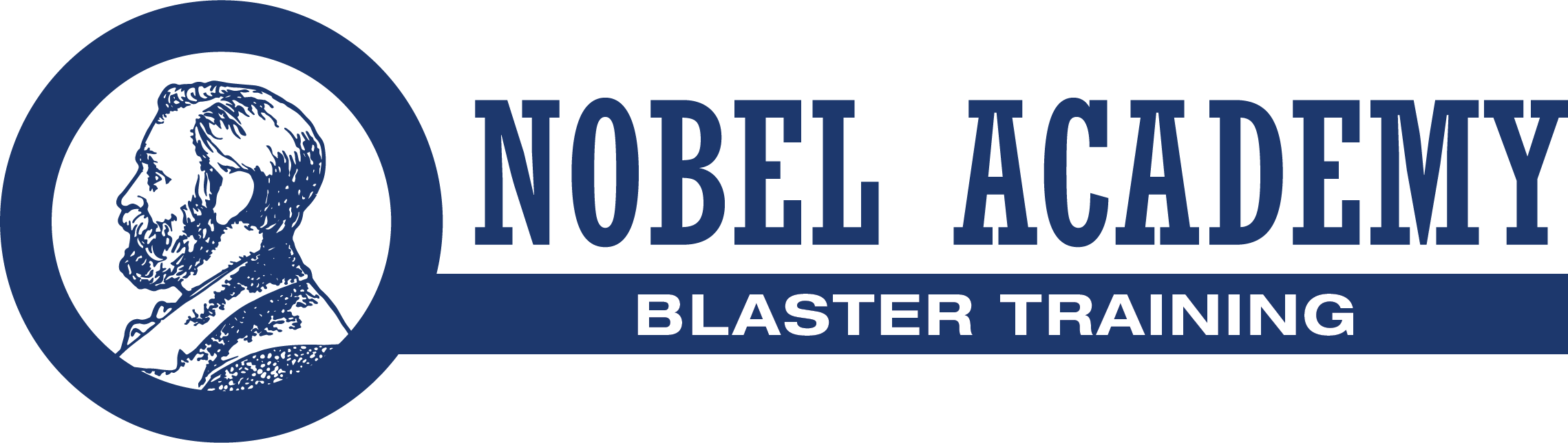 academy logo long blue blaster